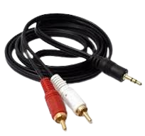 CABO DE AUDIO  P2 PARA 2 RCA- CAIXA DE SOM