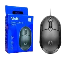 Mouse com fio Multilaser Optico Classic 1200dpi Usb Mf100 Mo300 Escritório