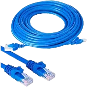 Cabo de rede  RJ45 Montado azul Cat5e 