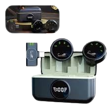 microfone de lapela sem fio -ANDROID E IOS 