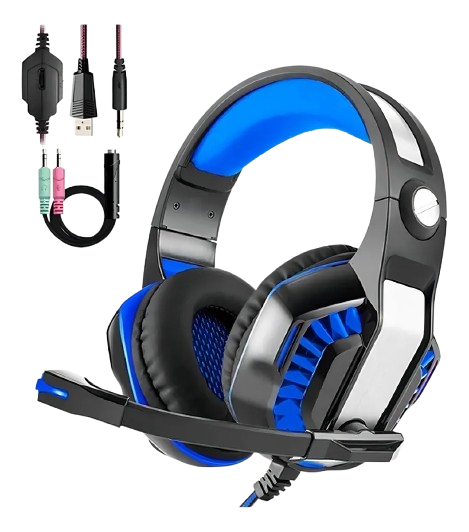 Fone Gamer Headset Knup Kp-491 Led Pc Ps4 X One