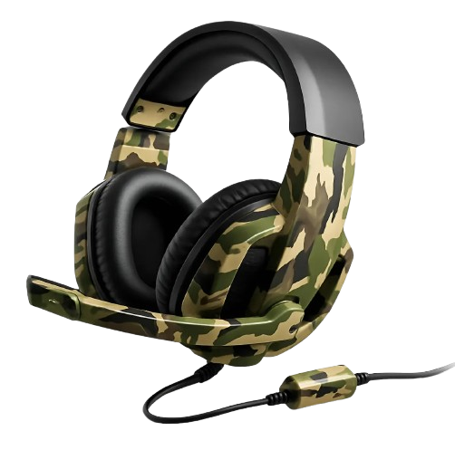 Headset Gamer Camuflado Com Fone Microfone Para Pc/ps4/xbox