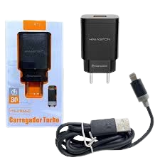 Kit Carregador Turbo 30w 6,0a + Com Cabo Usb versao tipo-c / micro -usb/ iphone 