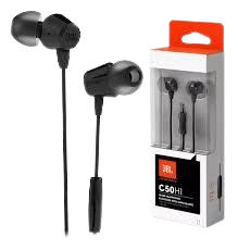 fone de ouvido com fio P2 versao preto e branco 